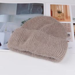 USPOP Winter Hats Women Knitted Beanies Hats Thick Warm Soft Rabbit Hair Skullies 231229