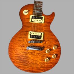 Custom Shop, Quilted Maple standard electric guitars, silver hardware, rose wood fingerboard high quality guitars, free shipp 2569