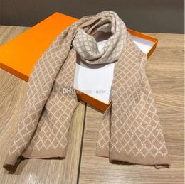 Scarves 2023 Scarves High quality scarf set for men women winter wool Fashion designer cashmere shawl Ring luxury plaid check sciarpe echa