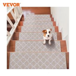 VEVOR Treppenstufen, rutschfeste Matte für Treppen, 28 x 930 x 8 Zoll, Teppich, weiche Stoff-Lärmschutzmatten, maschinenwaschbar, 231229