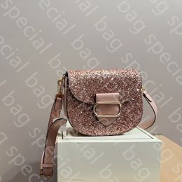 luxury Fashion New Limited series saddle mini star glitter shoulder bag strap purses crossbody designer bag woman handbag luxurys shoulder bag