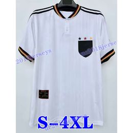 S-4XL KLINSMANN 1996 GermanS Retro Soccer Jersey Matthias Littbarski BALLACK Home Shirt KALKBRENNER JERSEY 1996 1998 Football Shirt