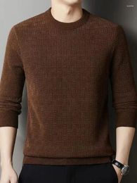 Men's Sweaters Clothing Pullovers Plain Knit Sweater Male Round Collar Crewneck Black Casual Solid Colour Thick Winter Order Tops X In