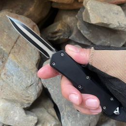 Small EDC Tools Micro OTF Tech Knife Mini Outdoor Troo Series 440 Steel Blade Zinc-Aluminum Alloy Handle Self Defence Pocket Knife