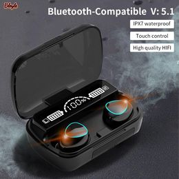 Earphones M10 TWS Bluetooth 5.1 Headphones LED Touch Control Wireless Earphone With Microphone 9D Stereo Sports Waterproof Earbuds Headset