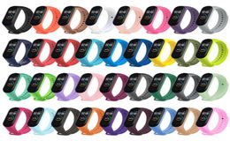 For Xiaomi Mi Band 3456 Strap Colourful Silicone Replacement Bracelet Accessories4614765