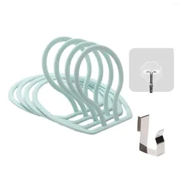 Kitchen Storage 6pcs 45 Degree Opening With 2 Hooks Space Saving For Closet Baseball Cap Holder Multifunctional Living Room Organizer