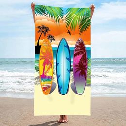 Towel Microfiber Beach Ultra Light Pattern Bath Sand Proof Blanket Travel Multipurpose Small Towels For Face