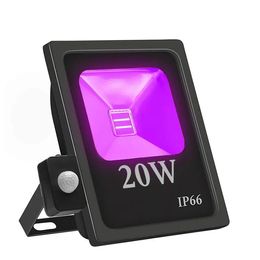 Floodlights UV LED Black Floodlights High Power 10W Ultra Violet UV LED Flood Light IP65Waterproof (85V265V AC) for Blacklight Party Supplie