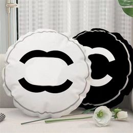 Designer Round C Throw Pillow Soft Sofa Back Cushion Living Room Pillows 4 Styles Pillowcase Headrest Backing Block