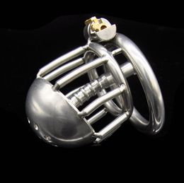 New Style SM Toy Man039s Bondage Small Cock Cage Stainless Steel Male Chastity Device with Urethral Catheter Short Cages Sex To8723979