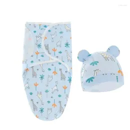 Blankets 1/2PCSBabies Sleeping Bags Born Baby Cocoon Swaddle Wrap Envelope Cotton 0-6 Months Blanket Swaddling Sleepsack