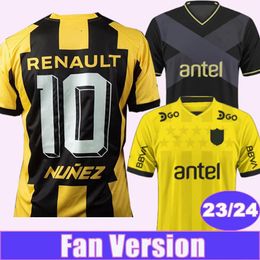 Wear 23 24 Penarol MENDEZ Mens Soccer Jerseys S.RODRiGUEZ SANCHEZ AREZO MILANS MENOSSE Home Yellow Black Away 3rd Football Shirt Short