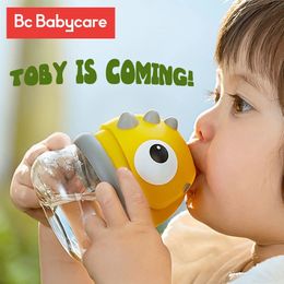 BC Babycare Kids Training Sippy/Duckbill Cup Gravity Ball Outdoor Portable Baby Leakproof Dinosaur Handle/Sling Water Bottles 231229