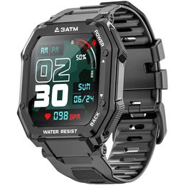 Watches 1.69 Inch 3ATM IP68 Waterproof Smart watch Men Women Fitness Tracker Blood Pressure Monitor Outdoor Sports Smartwatch