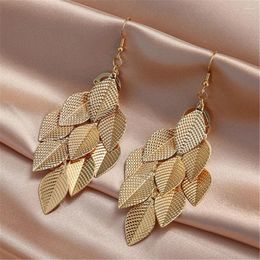 Stud Earrings Fashion Ins Style Colour Lucky Nine Leaf Jewellery Copper Accessories Wholesale