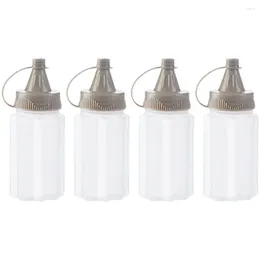 Dinnerware Sets 4 Pcs Salad Dressing Dispenser Barbecue Seasoning Bottle Squeeze Bottles Kitchen