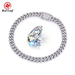 Redleaf Custom Gold S925 Silver 7 8 9 18 20 22 24 Inch 10 13 15mm Width Necklace Bracelet Vvs Moissanite Cuban Link Chain