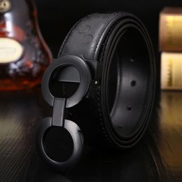 Casual waist belt designer belts for women leather waistband jeans fashion black cinturon mens accessories luxury gold silver lett225J