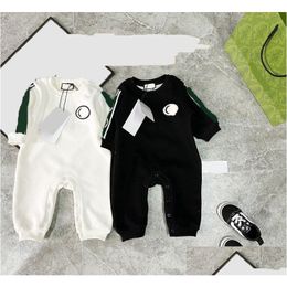 Rompers Classic Ribbon P Jumpsuit Winrer Pure Cotton Newborn Baby Onesies Bodysuit Spring Babys Romper New Born Long Sleeve Clothes Dr Dhr7S