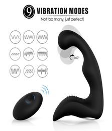 Remote Control Male Prostate Massager Vibrator For Men Silicone Butt Plug SexToy Gay beginners Tail Anal Sex Toy4183678