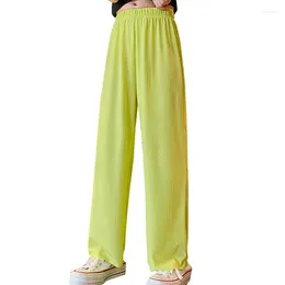Trousers Girls Summer Pants Solid Color Girl Soft Cotton For Children Teenage Clothing 6 8 10 12 14
