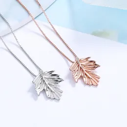 Pendant Necklaces Fashion Jewellery Leaf Necklace For Women Female's Clavicle Chain Maple Female Valentine's Day Gift Collar
