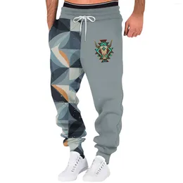 Men's Pants Sweatpants Joggers Trousers Elastic Waist Ethnic Graphic Prints Sports Outdoor Running Daily Fitness Spring Autumn