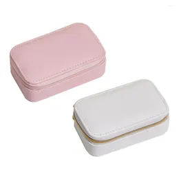 Jewellery Pouches Box Bag PU Leather Travel Storage Case Organiser For Rings Bracelet