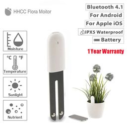 Accessories HHCC Flower Monitor Garden Care Sensor Soil Water Fertility Smart Tester Plant Grass Growing Detector via APP