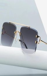 2021 Women Brand Luxury Vintage Eyewear Sunglasses Men Wire C Designer Diamond Cut SunGlasses Oculos De Sol2560838