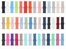 79 Colours Silicone Strap For Apple Watch Series 7 45mm 6 5 4 3 2 1 Band Soft Replacement Watchband For Iwatch 41MM 4MM 38MM 42MM 49945863
