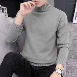 Men's Sweaters 2024 Men Sweater Solid Pullovers Mock Neck Spring Autumn Wear Pullover Jumpers Fashion Undershirt Size M-Xxxl