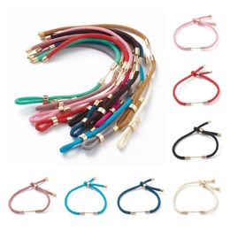 Bracelets 10pcs 24cm Braided Nylon Cord Bracelet Making with Golden Brass Turnbuckle for Diy Handmade Rope Bracelet Bangle Jewellery