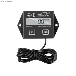 Car Electronics Car Tach Hour Metre Motorcycle Metre Digital Tachometer Engine Waterproof LCD Display For Boat Motor Moto Marine Stroke Engine