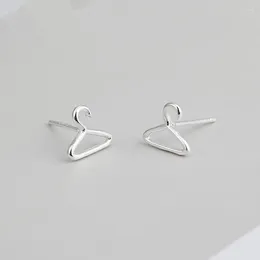 Stud Earrings Real 925 Sterling Silver Fashion Tiny Hangers For Daughter Girls Kid Lady Women Fine Jewelry
