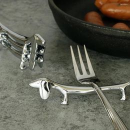 Dinnerware Sets Puppy Chopstick Rest Nice Restaurant Holder Tabletop Spoon Kitchen Home Supplies Zinc Alloy Racks Cutlery Organiser Flatware