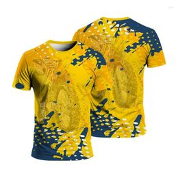 Men's T Shirts 2023 3D Print MOTO T-shirt Loose Casual Summer Sports Fashion Shirt Harajuku Motorcycle Large Size