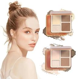 Judydoll Highlighter Makeup Palette Face Matte Powder Glow Shimmer Shadow 3D Lasting Contour Cosmetics Nose Brighten Q4D0 231229