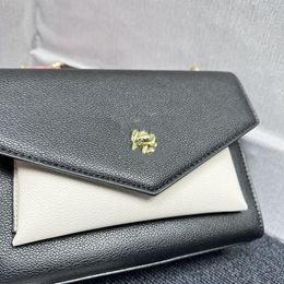 Brand Women's Messenger Bags metal buckle color matching grils handbag chain shoulder bag new model with box