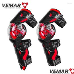 Motorcycle Armor Red Motocross Knee Pads Guard Moto Protection Equipment Protector Safety Guards Drop Delivery Mobiles Motorcycles A Dhua0