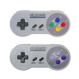 Joysticks 2in1 2.4GHz Wireless Gamepad Joystick USB Game Controller for Super NES SNES Classic Edition Mini Joypad For PC DHL FEDEX UPS FREE