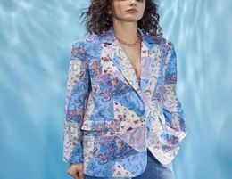 T608 Womens Suits Blazers Tide Brand HighQuality Retro Fashion designer Fashion printing series Suit Jacket Slim Plus Size Wome2682473