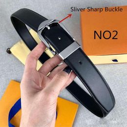 Belt Womens High Quality Genuine many Color optional fashion Cowhide Belts for Mens Box Available274z