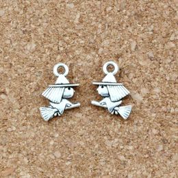 Charms 200Pcs Witch With Broom Wizard Charm Pendants For Jewellery Making Bracelet Necklace Diy Accessories 10.8X16.5Mm A-446 Drop Del Dhqzl