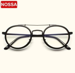 NOSSA Vintage Round Glasses Frames Women Men Classic Optical Eyeglasses Clear Lens Retro Spectacles Pink Transparent Eyewear8140677