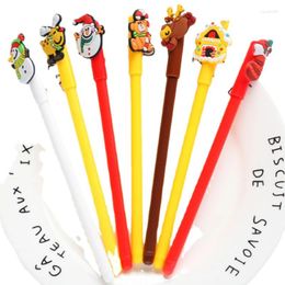 Pcs Gel Pen Cute Elk Student Black Ink Creative Cartoon Christmas Series Kawaii Stationary Supplies