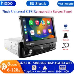 Universal 1din Car Multimedia Player 7inch Ustable Touch Screen Autoradio Stereo Video GPS Wifi Auto Radio Android Carplay RDS