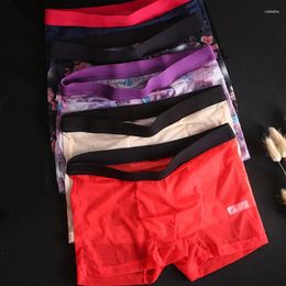 Underpants Sexy Mesh Ultra-thin Men Boxers Boxershorts Panties Male Underwear Transparent Mid-rise Soft Solid