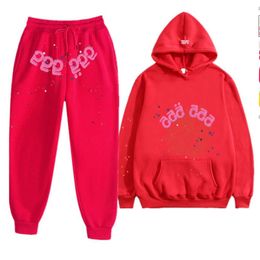 Spider Hoodies Pink Spider Men s Tracksuits Designer Sets Hoodie Pants Jacket Casual Sweatshirt Sp der Young Thug Set Joggers Wholesale monpant